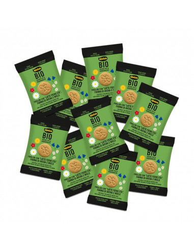 Frollini biologici con "Latte Fieno STG" e farina di avena (Kit 10 confezioni monodose)