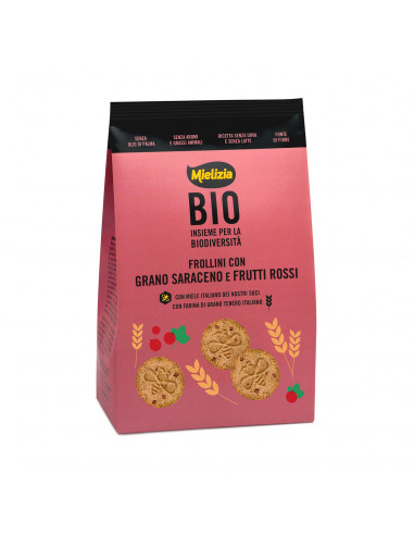 Organic shortbread biscuit with buckwheat and cranberries 250g
