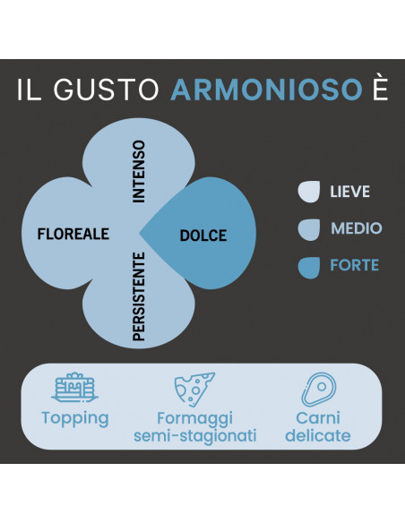 Selezione "Armonioso" - Well-balanced flavour - Italian honey - 300g Jar Selezione "Armonioso" - Well-balanced flavour - Italian honey - 300g Jar