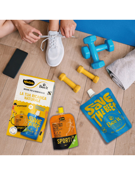 Cofanetto idea regalo "Ricarica Naturale" Bee It - Mielizia con Bagnodoccia e Sportpocket Cofanetto idea regalo "Ricarica Naturale" Bee It - Mielizia con Bagnodoccia e Sportpocket